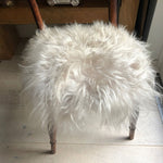 Icelandic Sheepskin Roundie Seat Cover Dove Grey Long 35cm