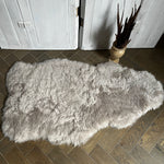 Icelandic Sheepskin Shorn Throw Dove Grey | Sheep Skin Rug | Large