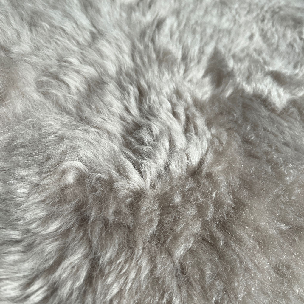 Icelandic Sheepskin Shorn Throw Dove Grey | Sheep Skin Rug | Large
