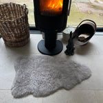 Icelandic Sheepskin Shorn Throw Dove Grey | Sheep Skin Rug | Large