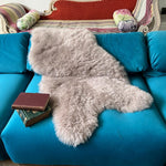 Icelandic Sheepskin Shorn Throw Dove Grey | Sheep Skin Rug | Medium