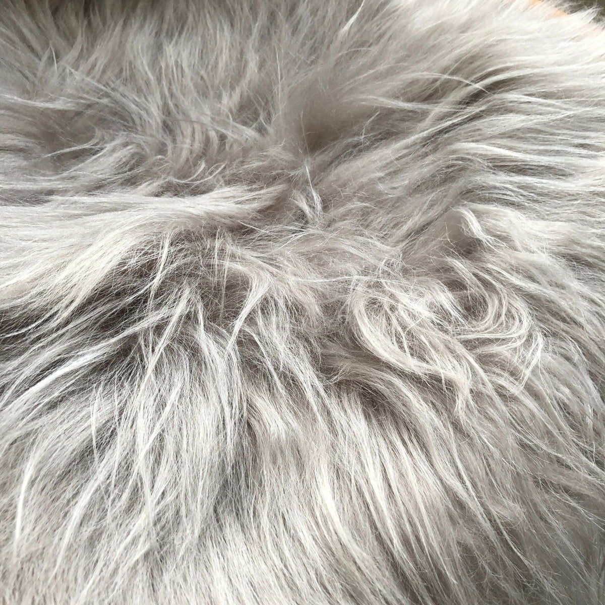 Icelandic Sheepskin Square Seat Cover Dove Grey