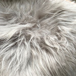 Icelandic Sheepskin Square Seat Cover Dove Grey