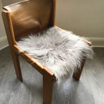 Icelandic Sheepskin Square Seat Cover Dove Grey
