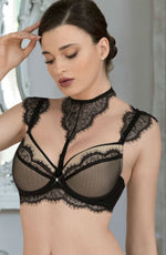 Roza Idrisa Black Push Up Bra