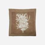 Ila Olive Brown Cotton Cushion