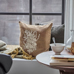 Ila Olive Brown Cotton Cushion