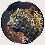Illuminated Wall Art - Colourful Leopard