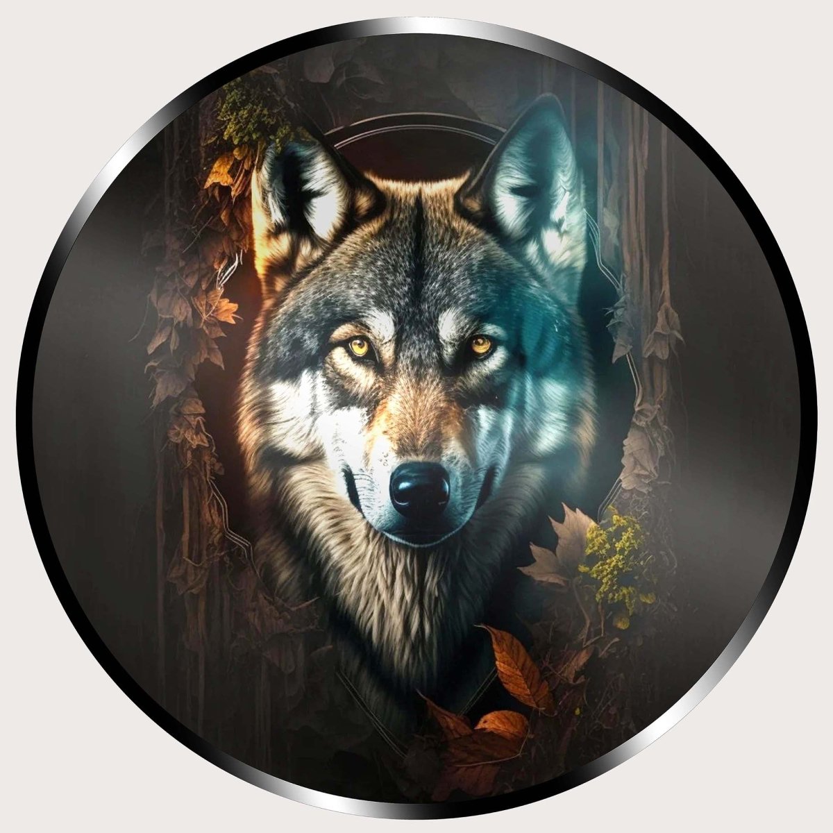 Illuminated Wall Art - Cool Wolf