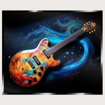 Illuminated Wall Art - Cosmic Guitar