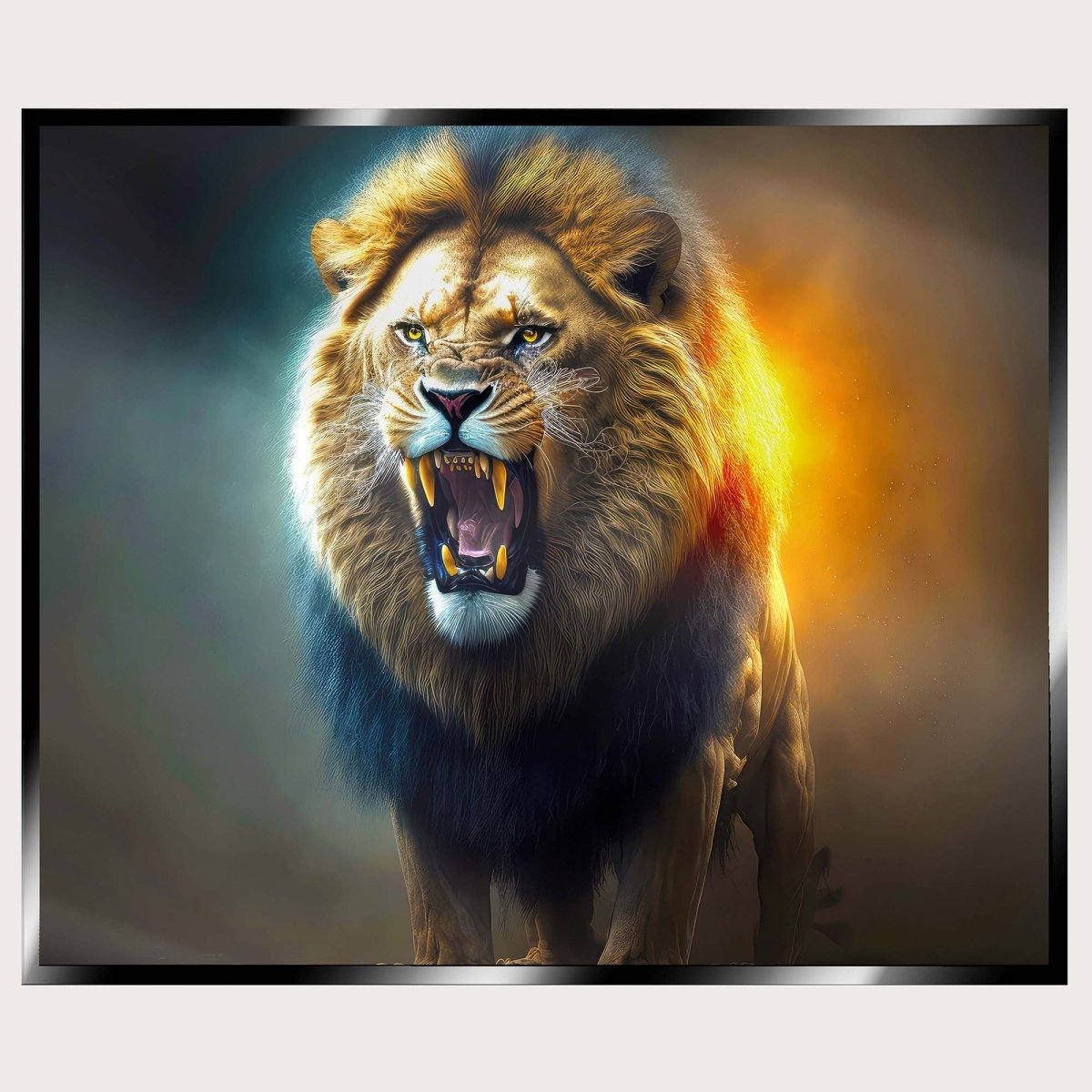 Illuminated Wall Art - Lion 2