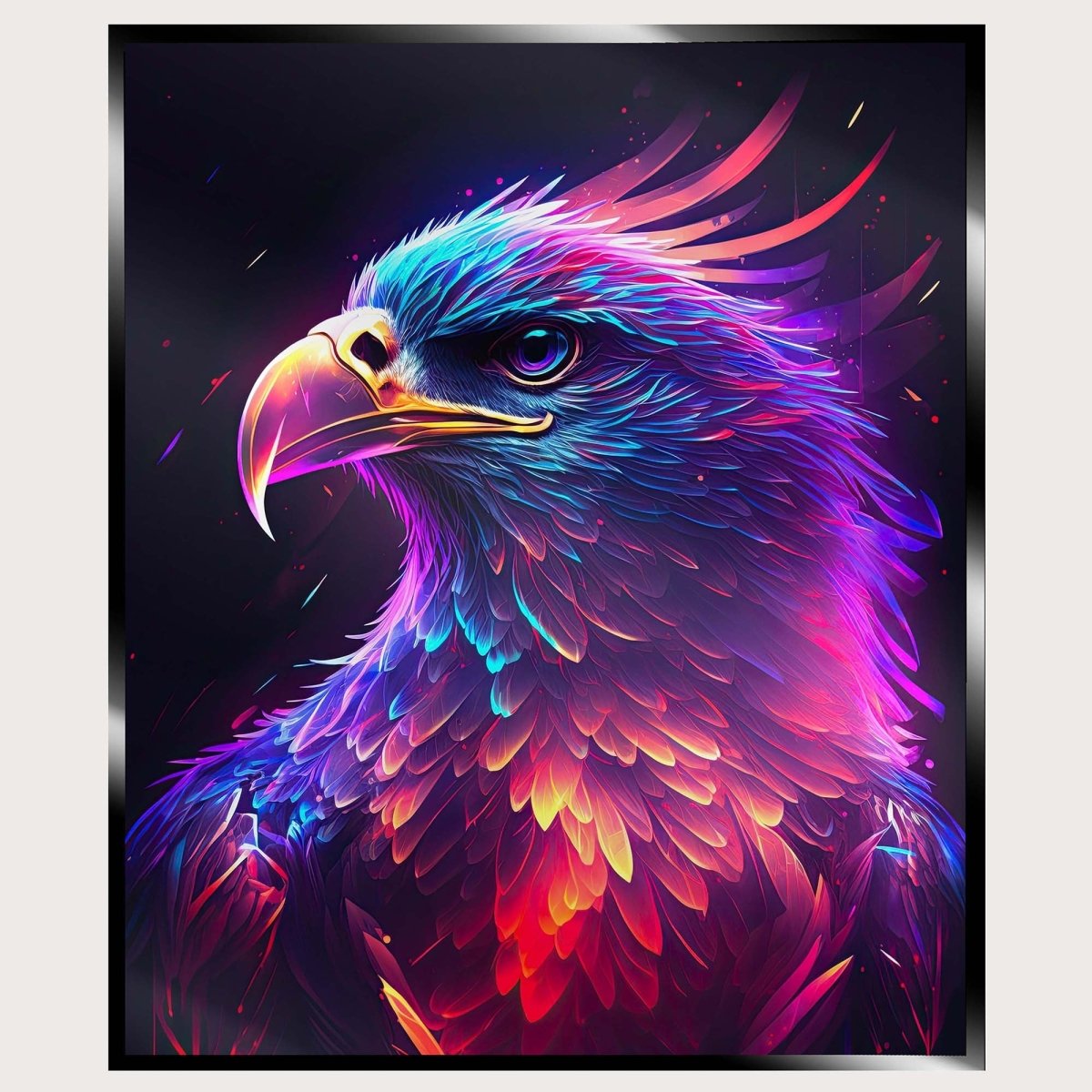 Illuminated Wall Art - Neon Eagle
