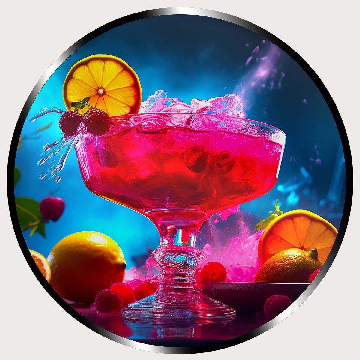 Illuminated Wall Art - Pink Cocktail