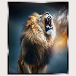 Illuminated Wall Art - Roaring Lion