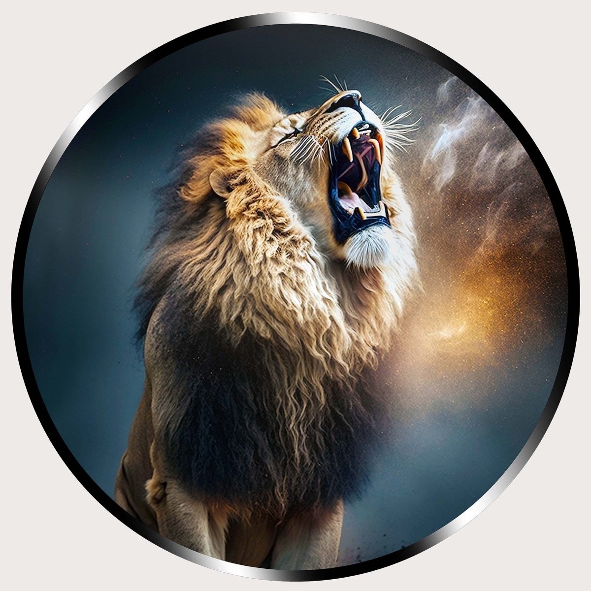 Illuminated Wall Art - Roaring Lion