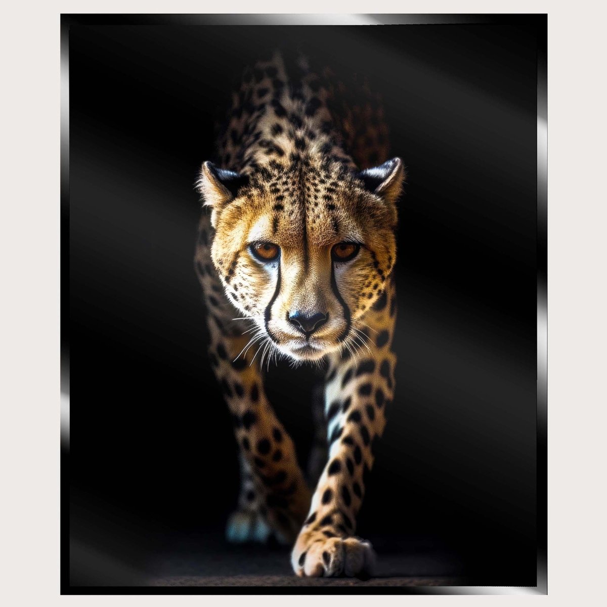 Illuminated Wall Art - Wild Leopard