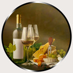 Illuminated Wall Art - Wine and Cheese