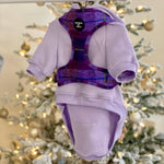 Soft Cotton Blend Dog Hoodie Lilac