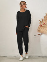 Women's Long-Sleeved Loose Loungewear Set