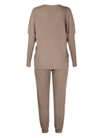 Women's Long-Sleeved Loose Loungewear Set