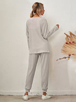 Women's Long-Sleeved Loose Loungewear Set