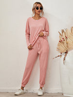 Women's Long-Sleeved Loose Loungewear Set
