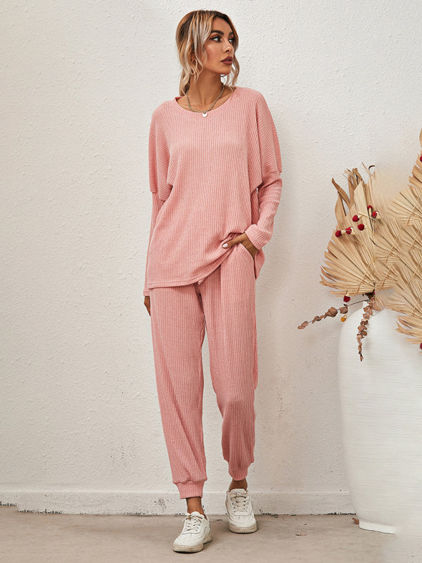 Women's Long-Sleeved Loose Loungewear Set