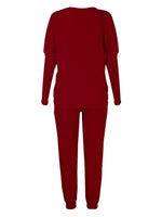 Women's Long-Sleeved Loose Loungewear Set