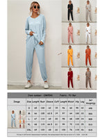 Women's Long-Sleeved Loose Loungewear Set