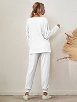 Women's Long-Sleeved Loose Loungewear Set