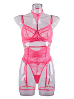 Women's Sexy Lace Split Lingerie Set