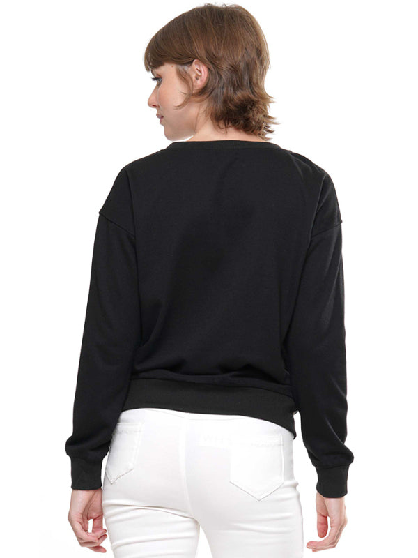 Women's Embroidered Nutcracker Sequin Christmas Jumper