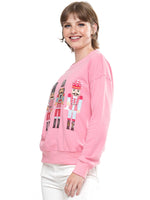 Women's Embroidered Nutcracker Sequin Christmas Jumper