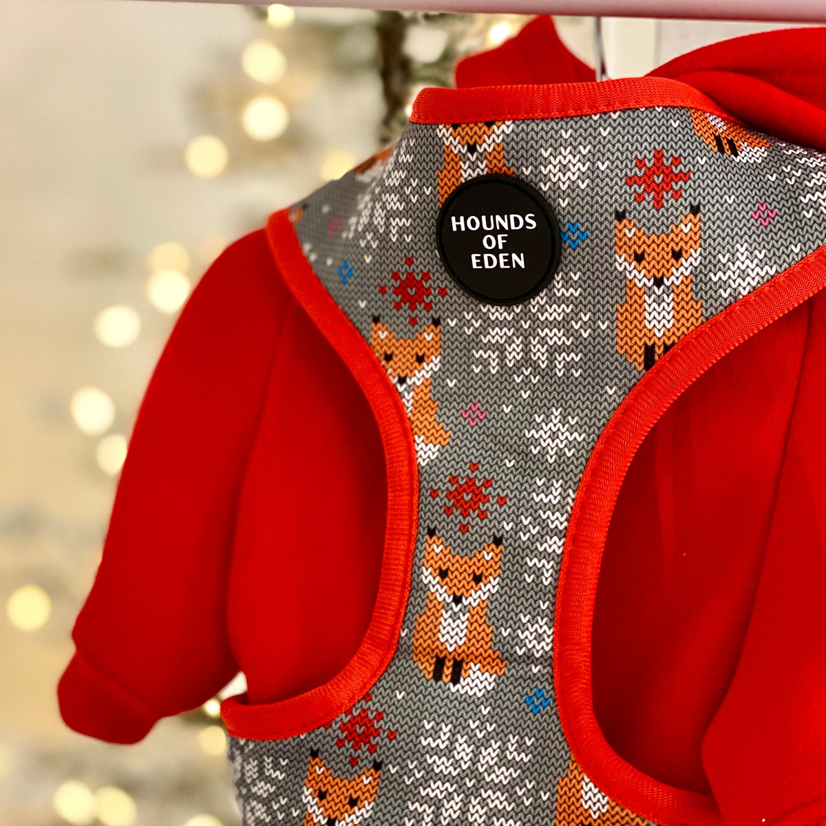 Soft Cotton Blend Dog Hoodie Red