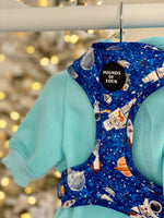 Soft Cotton Blend Dog Hoodie Light Teal