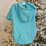Soft Cotton Blend Dog Hoodie Light Teal
