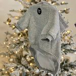 Soft Cotton Blend Dog Hoodie Grey