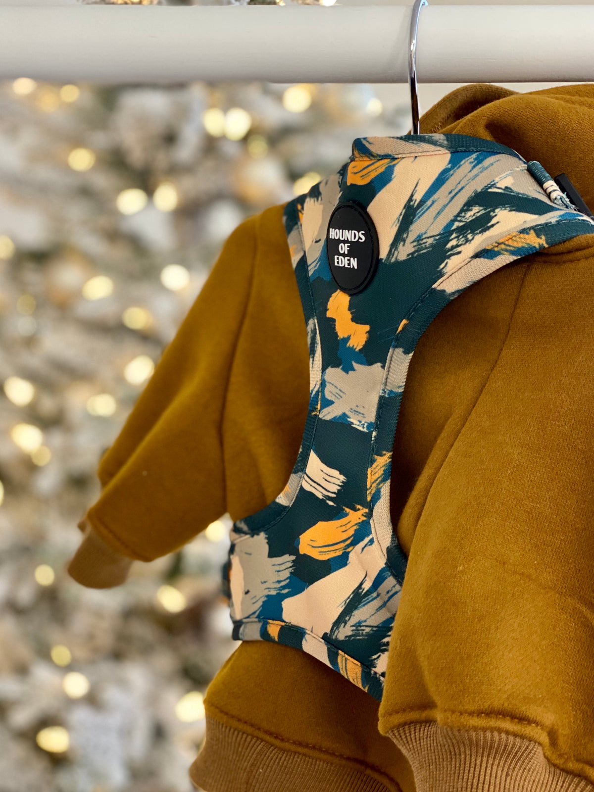 Soft Cotton Blend Dog Hoodie Brown