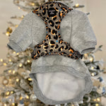 Soft Cotton Blend Dog Hoodie Grey