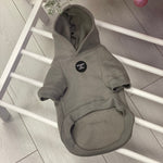 Soft Cotton Blend Dog Hoodie Charcoal Grey