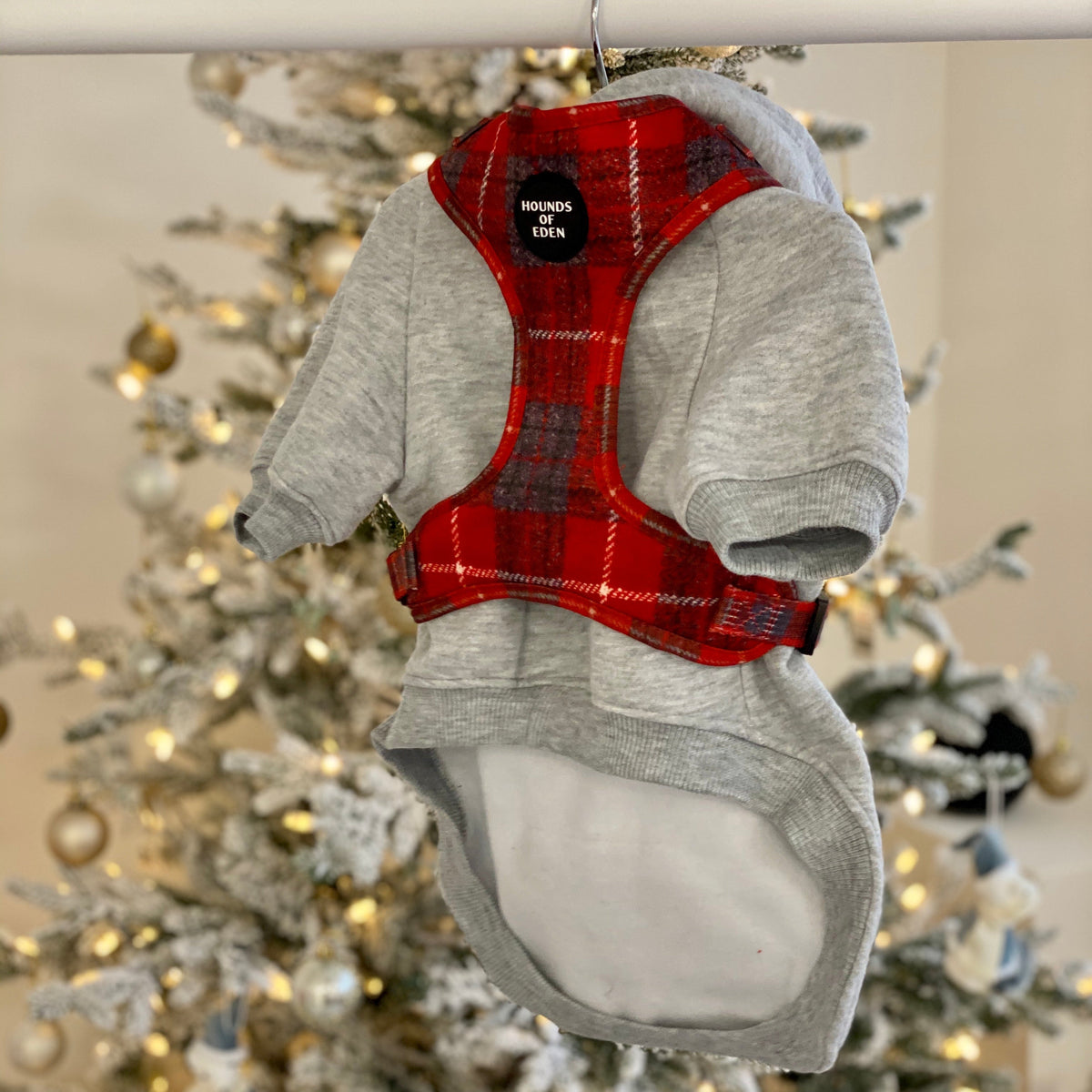 Soft Cotton Blend Dog Hoodie Grey