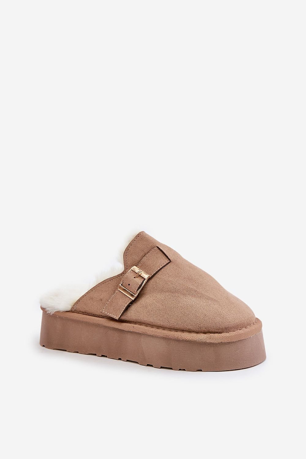 Imitation Suede Thick Sole Slippers | Step in Style