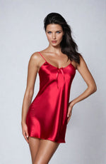 Irall Cleopatra Satin Chiffon Dressing Gown Black