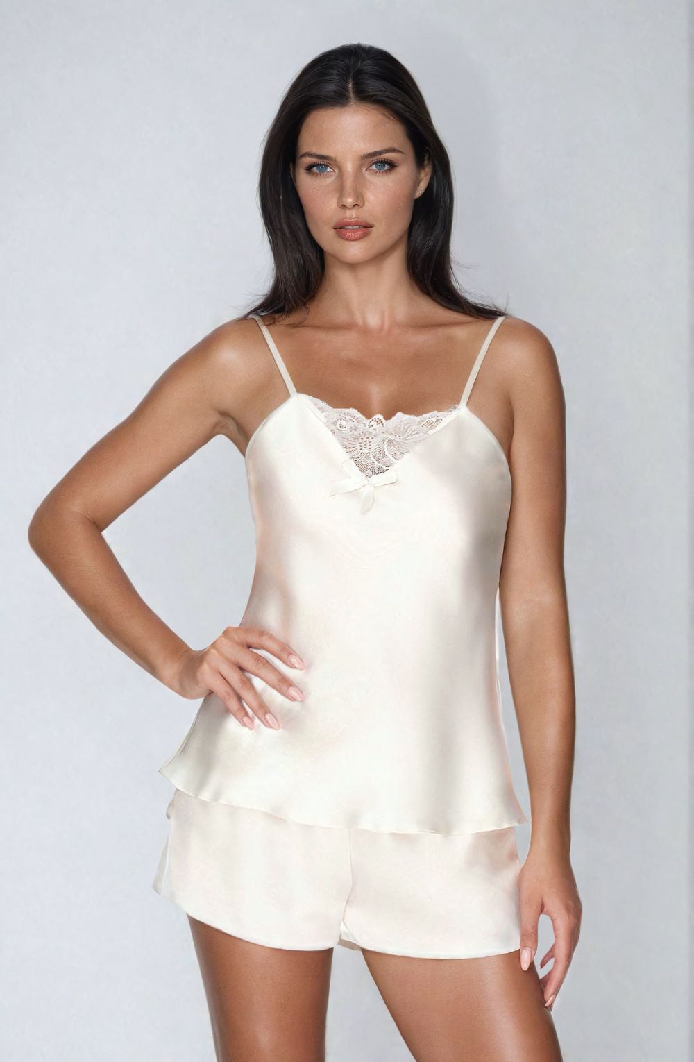 Irall Tori Shorts Top Nightwear Set Ivory