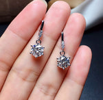 Isadora 1 Carat Moissanite Diamond Earrings