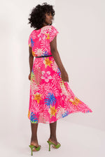 Italy Moda Daydress Colorful Flared Summer Dress - Vibrant Short-Sleeve Chic