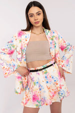 Italy Moda Floral Blazer & Shorts Co-Ord Set