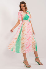 Italy Moda Summer Frilled Daydress with Envelope Neckline