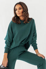 IVON Classic Oversized Sweatshirt in Trendy Seasonal Colours green