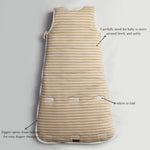 Ivory Cream Stripes Baby Sleeping Bag